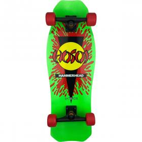 Hosoi Skates Neon OG Classic Hammerhead Splat Complete Skateboard - Neon Green 10.5x31