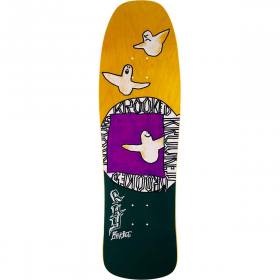 9.5x31.75 Krooked Ray Barbee Bird Nest Shaped Deck - Yellow Stain