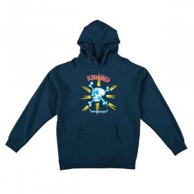 Krooked Style Pullover Hoodie - Slate Blue/Multi