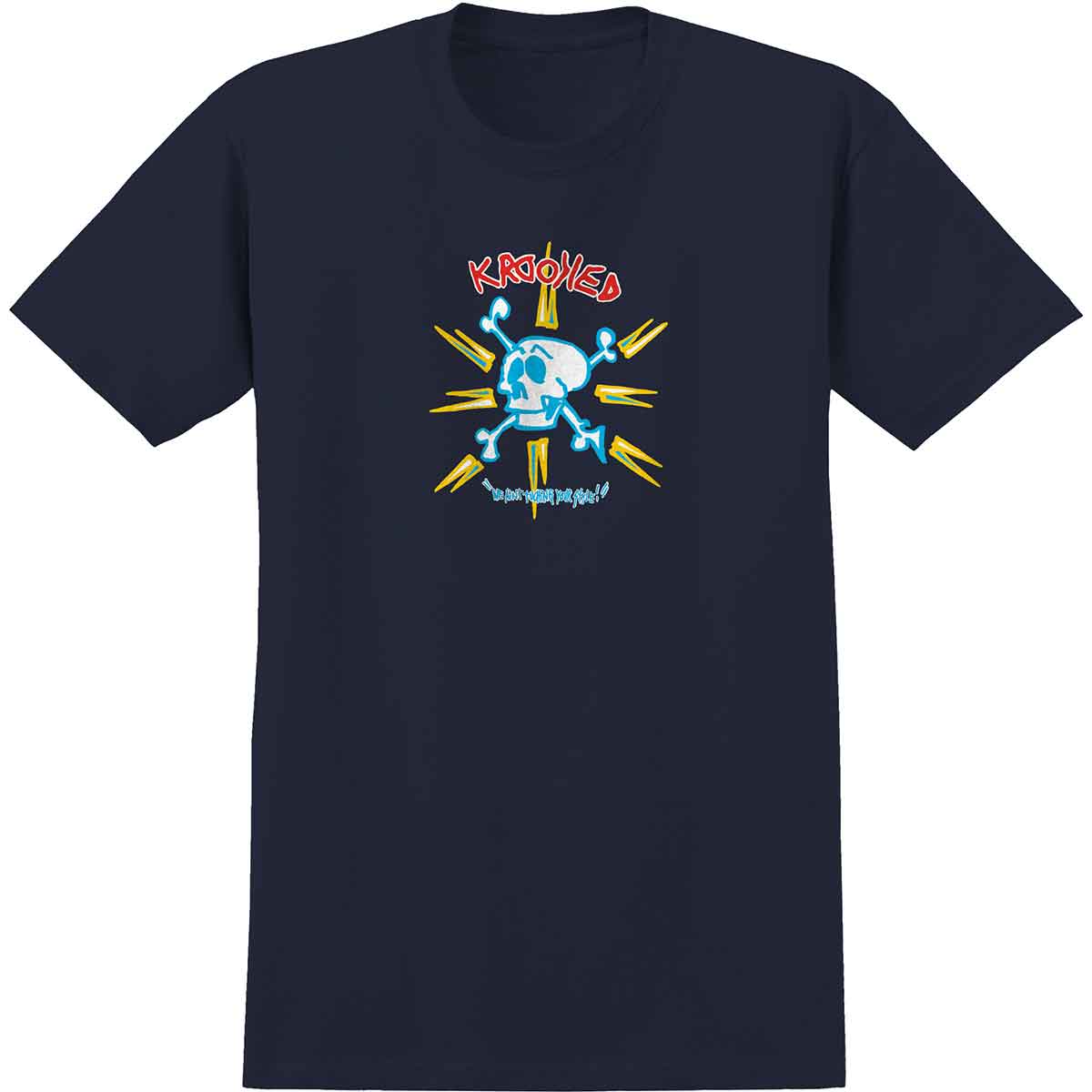 Krooked Skateboards Style TShirt Navy/Multi SoCal