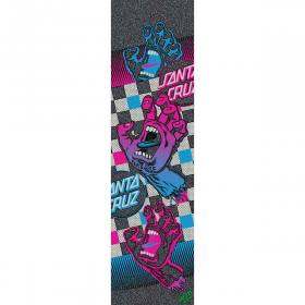 9x33 Mob Santa Cruz Check Trap Hand Graphic Griptape - Black