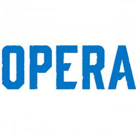 Opera Vinyl Die-Cut Sticker - Blue 6.5" x 2.1"