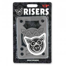 1/8" Soft Pig Wheels Pig Piles Risers - Grey
