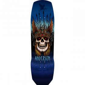 9.13x32.8 Powell Peralta Andy Anderson Heron Pro Maple Shaped Deck - Blue