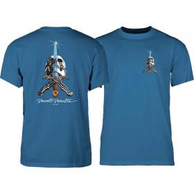 Powell Peralta Skull & Sword T-Shirt - Slate Blue