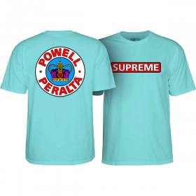Powell Peralta Supreme T-Shirt - Teal Ice