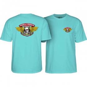 Powell Peralta Winged Ripper T-Shirt - Teal Ice
