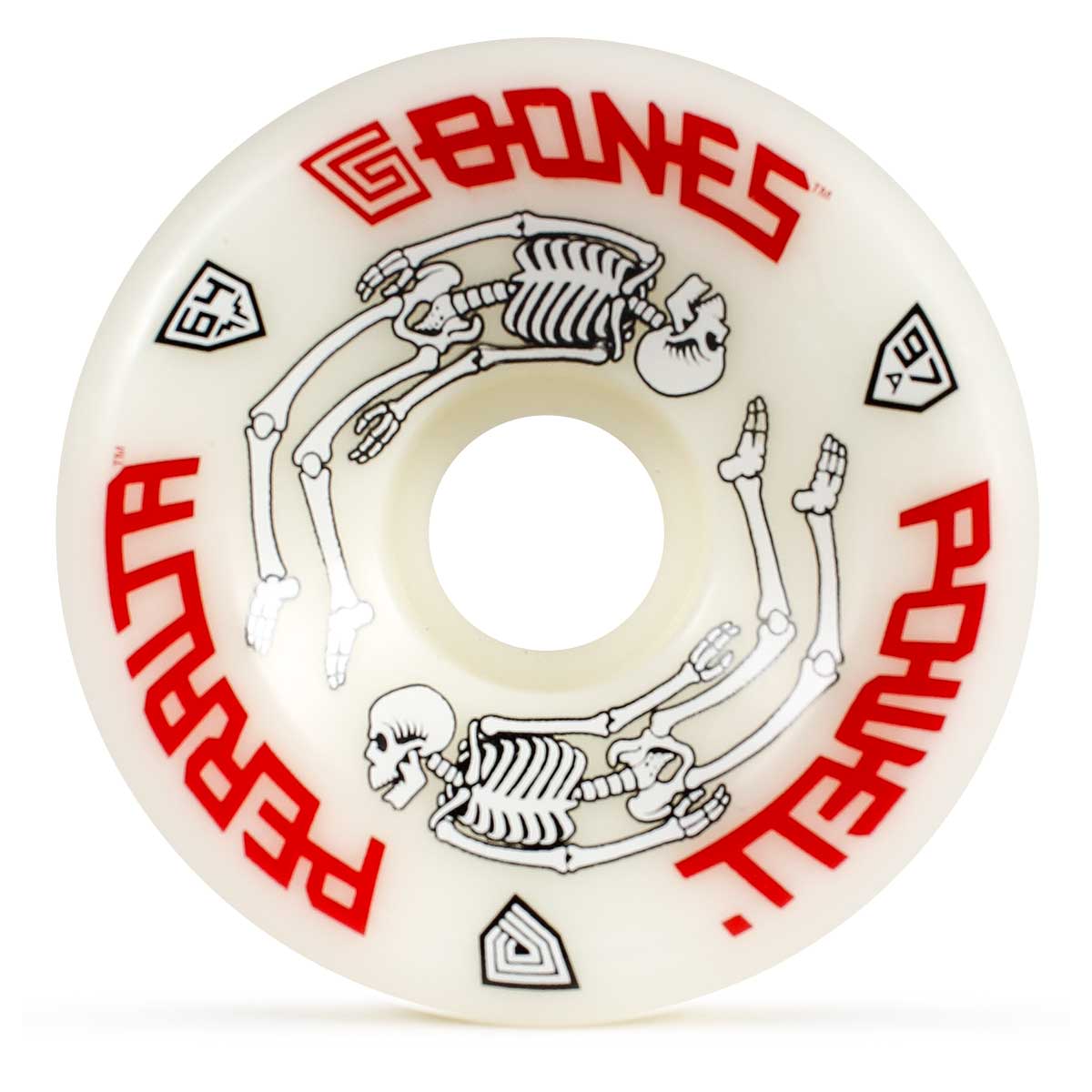 Powell Peralta G-Bones Re-Issue Wheels - White 64mm 97a | SoCal