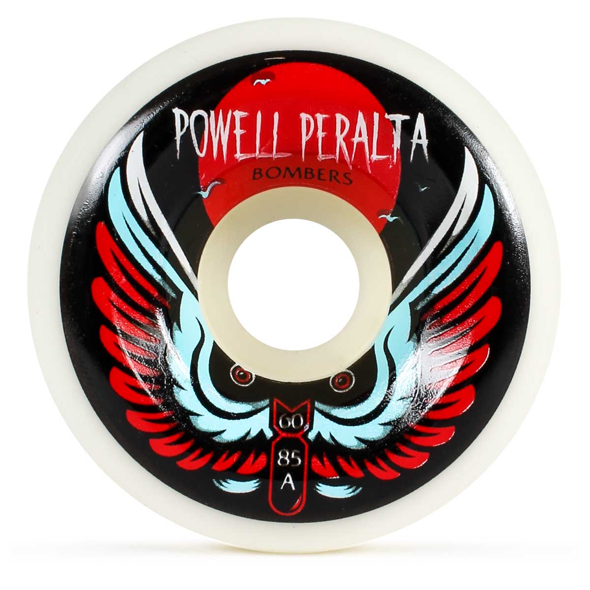 Powell Peralta Bomber III Cruiser Wheels - White 60mm 85a | SoCal