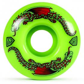 54mm x 32mm 93a Powell Peralta Dragon Formula Dragon Wheels - Green
