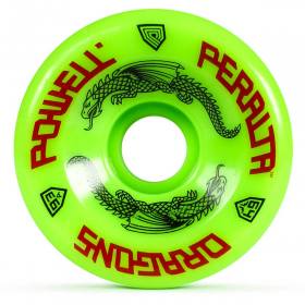 64mm x 36mm 93a Powell Peralta Dragon Formula Dragon Wheels - Green
