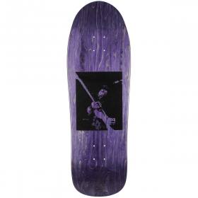 9.875x32 Prime Wood LA Ron Chatman Hendrix Flocked Shaped Deck - Purple Stain
