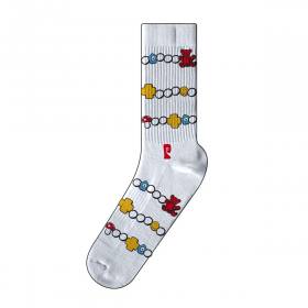 Psockadelic Henrys Jewelry Socks - White