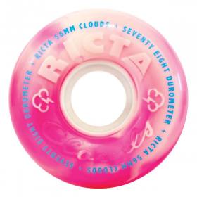 56mm 78a Ricta Clouds Wheels - Pink Swirl