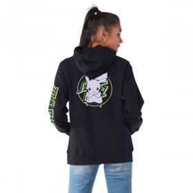 Santa Cruz Women's Pokémon Pikachu Dot Midweight Pullover Hoodie - Black