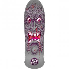 9.5x31 Santa Cruz Rob Roskopp Face Florian Re-Issue Deck - Gray (Pre-Order)