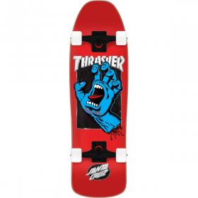 Santa Cruz X Thrasher Screaming Hand Shaped Cruzer Complete Skateboard - 9.35x31.7