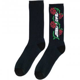 Santa Cruz Dressen Roses Vine Crew Socks - Black