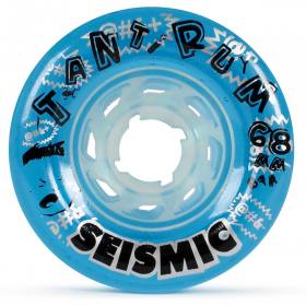 68mm 81a Seismic Tantrum Wheels - Crystal Clear Blue