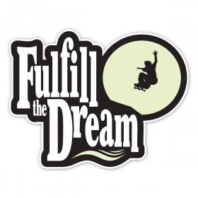 Shorty's Fulfill The Dream GITD Sticker - 6" x 4"