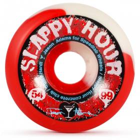 54mm 99a Speedlab Jason Adams Slappy Hour Wheels - White/Red