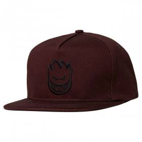Spitfire Wheels Bighead Snapback Hat - Dark Red/Black