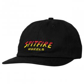 Spitfire Wheels Hell Hounds Script Strapback Hat - Black