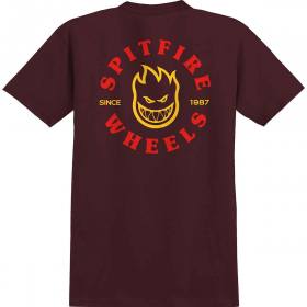 Spitfire Wheels Bighead Classic Youth T-Shirt - Maroon/Red