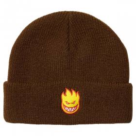 Spitfire Wheels Bighead Fill Cuff Beanie - Brown/Red/Gold