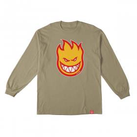 Spitfire Wheels Bighead Fill Long Sleeve T-Shirt - Sand/Gold/Red