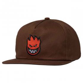 Spitfire Wheels Bighead Fill Snapback Hat - Brown/Red