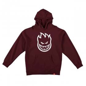 Spitfire Wheels Bighead Pullover Hoodie - Maroon/White