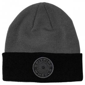 Spitfire Wheels Classic 87 Swirl Patch Cuff Beanie - Black/Charcoal