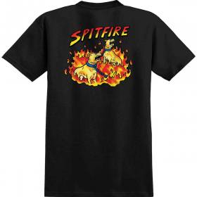 Spitfire Wheels Hell Hounds II T-Shirt - Black/Multi