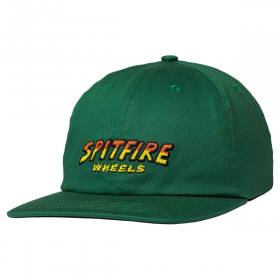 Spitfire Wheels Hell Hounds Script Strapback Hat - Dark Green