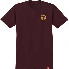 Spitfire Wheels Lil Bighead T-Shirt - Maroon/Gold