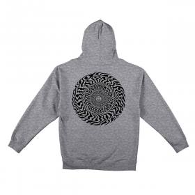 Spitfire Wheels Swirled Classic Youth Pullover Hoodie - Grey Heather