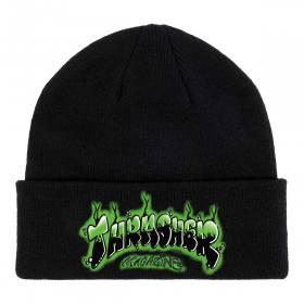 Thrasher Airbrush Patch Cuff Beanie - Black