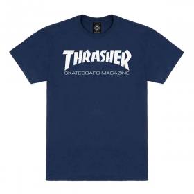 Thrasher Skate Mag T-Shirt - Navy/White