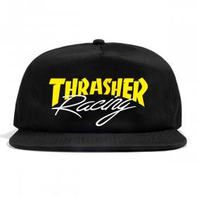 Thrasher Racing Snapback Hat - Black