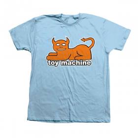 Toy Machine Devil Cat Youth T-Shirt - Light Blue