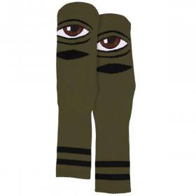 Toy Machine Sect Eye Crew Socks - Army Green
