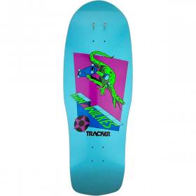 10.5x30.5 Tracker Trucks Dan Wilkes Dino Channel Air Concave Re-Issue Deck - Blue Dip