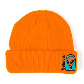 Alien Workshop Believe Embroidered Cuff Beanie - Orange