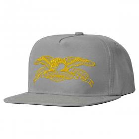 Antihero Basic Eagle Snapback Hat - Gunmetal