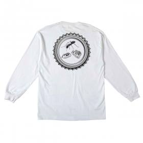 Antihero Bottle Cap Pocket Long Sleeve T-Shirt - White/Multi