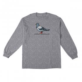 Antihero Big Pigeon Long Sleeve T-Shirt - Sport Grey/Multi