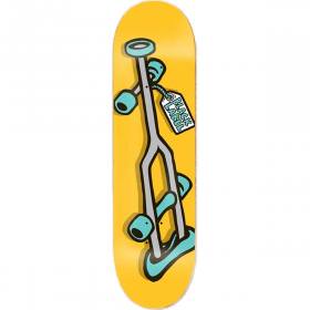 8.5x32.38 Black Label Crutch Deck - Yellow