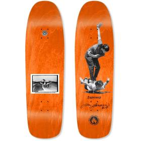 9.25x32.5  Black Label John and Jeff "FOREVER" Skateboarding Hall of Fame SE Deck - Orange Stain