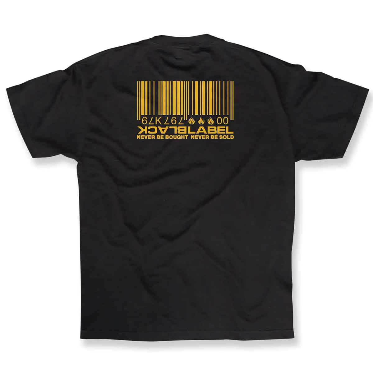 Black Label Black T-Shirt Barcode | - Skateboards Skateshop SoCal